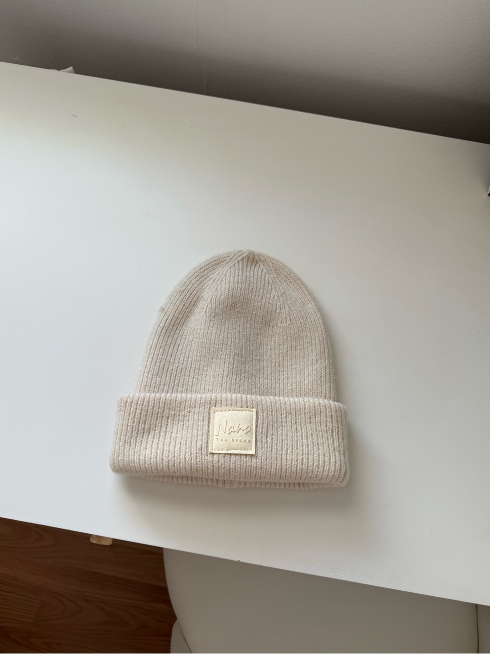 NANA THE BRAND Light Beige Beanie Like New